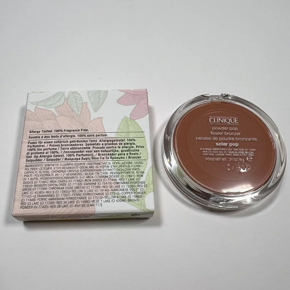 Clinique Powder Pop Flower Bronzer Solar Pop Full Regular Standard Size